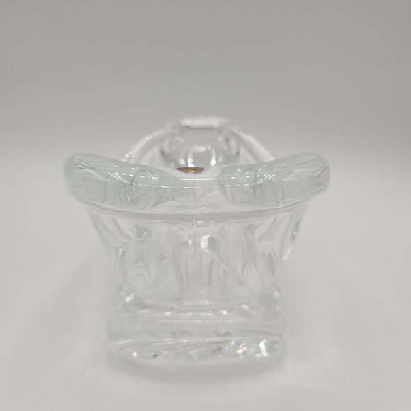 Santa Sleigh 24% St George Lead Crystal Vintage Candy Dish Decor - Picture 5 of 8